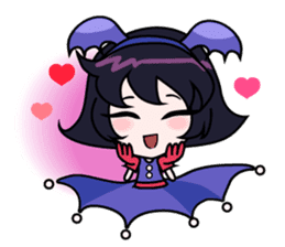 Tsubasa, cute little miss bat girl sticker #1736709