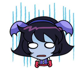 Tsubasa, cute little miss bat girl sticker #1736713