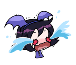 Tsubasa, cute little miss bat girl sticker #1736716
