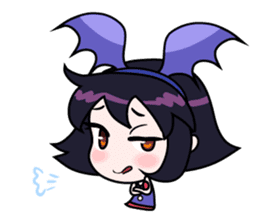 Tsubasa, cute little miss bat girl sticker #1736717