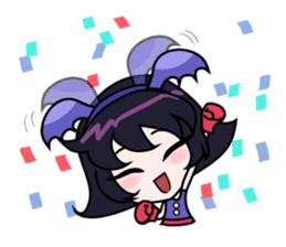 Tsubasa, cute little miss bat girl sticker #1736721