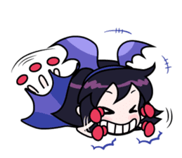 Tsubasa, cute little miss bat girl sticker #1736722