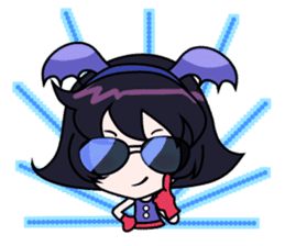 Tsubasa, cute little miss bat girl sticker #1736724