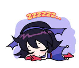 Tsubasa, cute little miss bat girl sticker #1736728