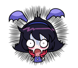 Tsubasa, cute little miss bat girl sticker #1736730