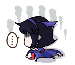 Tsubasa, cute little miss bat girl sticker #1736731