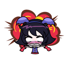 Tsubasa, cute little miss bat girl sticker #1736732