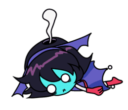 Tsubasa, cute little miss bat girl sticker #1736734