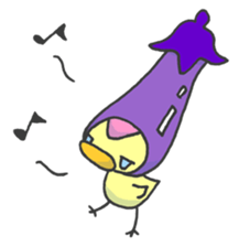 Kawaii Eggplant sticker #1737265