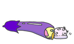 Kawaii Eggplant sticker #1737285