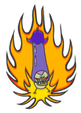 Kawaii Eggplant sticker #1737288