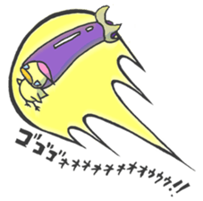Kawaii Eggplant sticker #1737291