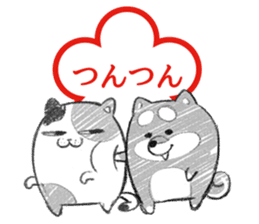 Japanese Hanko Dogs&Cat sticker #1737982