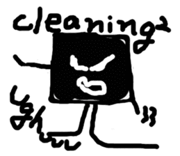 I am a white pure canvas in your heart! sticker #1738074