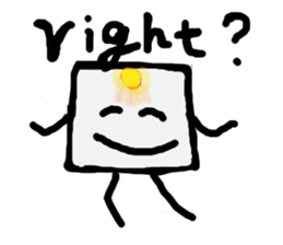 I am a white pure canvas in your heart! sticker #1738080