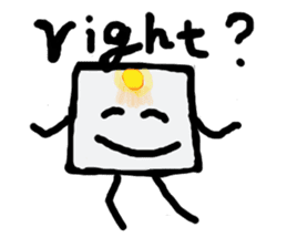 I am a white pure canvas in your heart! sticker #1738080