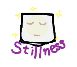 I am a white pure canvas in your heart! sticker #1738084