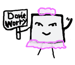 I am a white pure canvas in your heart! sticker #1738091