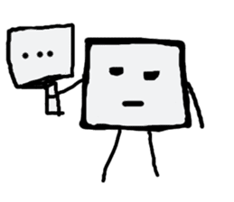 I am a white pure canvas in your heart! sticker #1738093