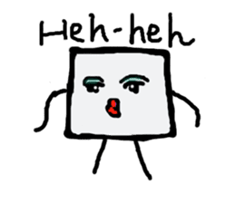 I am a white pure canvas in your heart! sticker #1738094