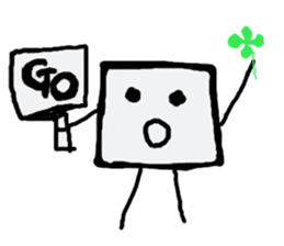 I am a white pure canvas in your heart! sticker #1738096