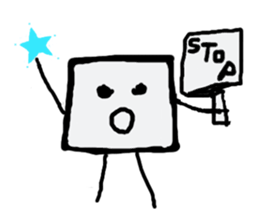 I am a white pure canvas in your heart! sticker #1738098