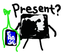 I am a white pure canvas in your heart! sticker #1738099