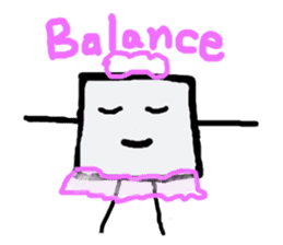 I am a white pure canvas in your heart! sticker #1738101