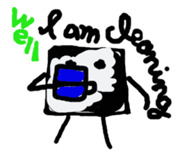 I am a white pure canvas in your heart! sticker #1738102