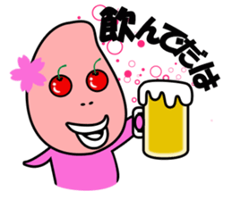 Cherry-oka <Yamagata dialect> Loco Para sticker #1738391