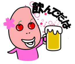 Cherry-oka <Yamagata dialect> Loco Para sticker #1738391