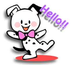 3D Dalmatian English version sticker #1738745
