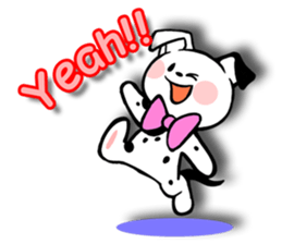 3D Dalmatian English version sticker #1738746