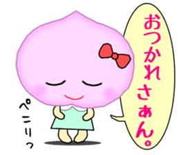 It is a peach,maron It is a persimmon. sticker #1739253
