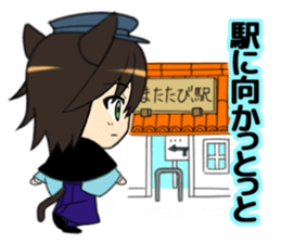 "Moe" cat talk a dialect of Nagasaki. sticker #1739280