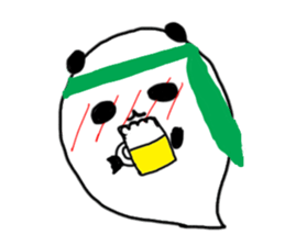 Ghost panda .Fun every day. sticker #1739786
