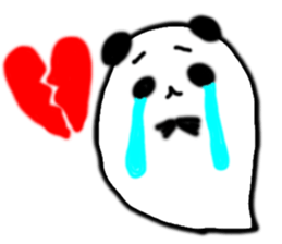 Ghost panda .Fun every day. sticker #1739801