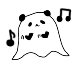 Ghost panda .Fun every day. sticker #1739809