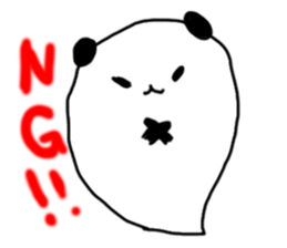 Ghost panda .Fun every day. sticker #1739820