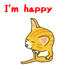 Cute tiger cat sticker #1739996