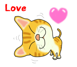 Cute tiger cat sticker #1739997