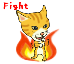 Cute tiger cat sticker #1739999