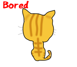 Cute tiger cat sticker #1740012