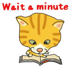 Cute tiger cat sticker #1740014