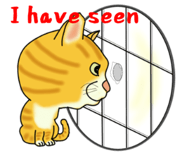Cute tiger cat sticker #1740023