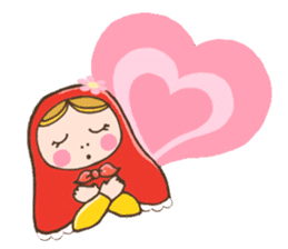 matryoshka girl "Nina" sticker #1740345
