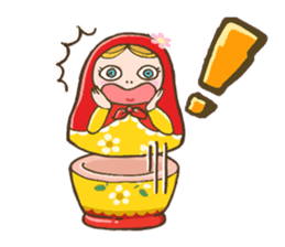matryoshka girl "Nina" sticker #1740347