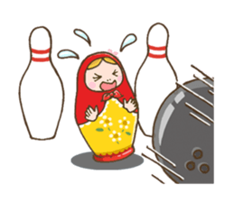 matryoshka girl "Nina" sticker #1740357