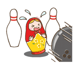 matryoshka girl "Nina" sticker #1740357