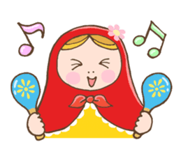 matryoshka girl "Nina" sticker #1740361